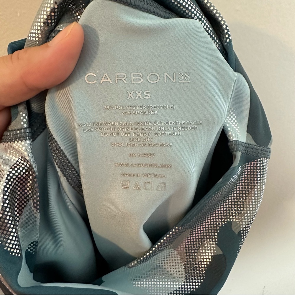 Carbon38- Metallic Camo 7/8 Legging Athletic Work… - image 6